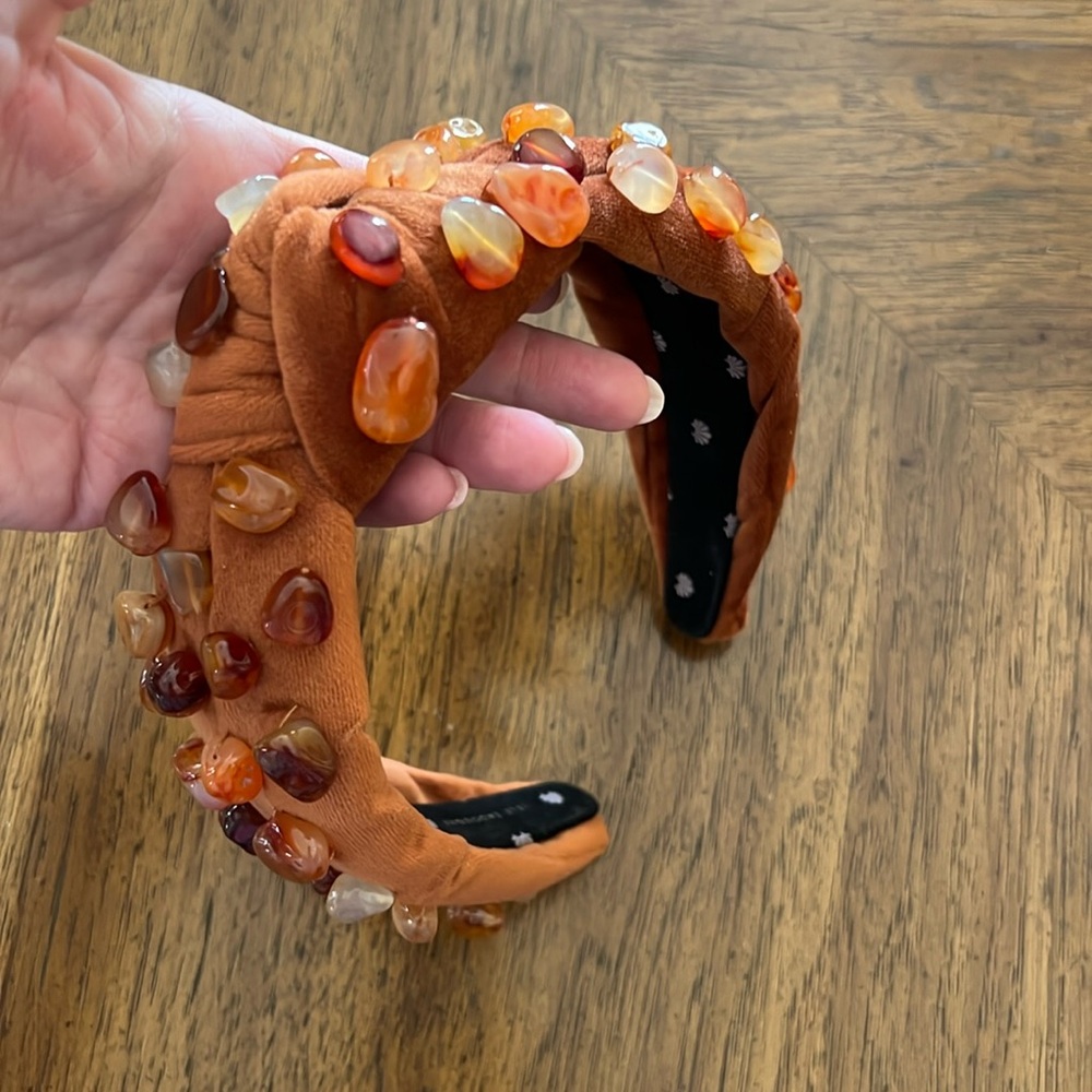 Lele Sadoughi Healing Stones Carnelian Headband OS One Size